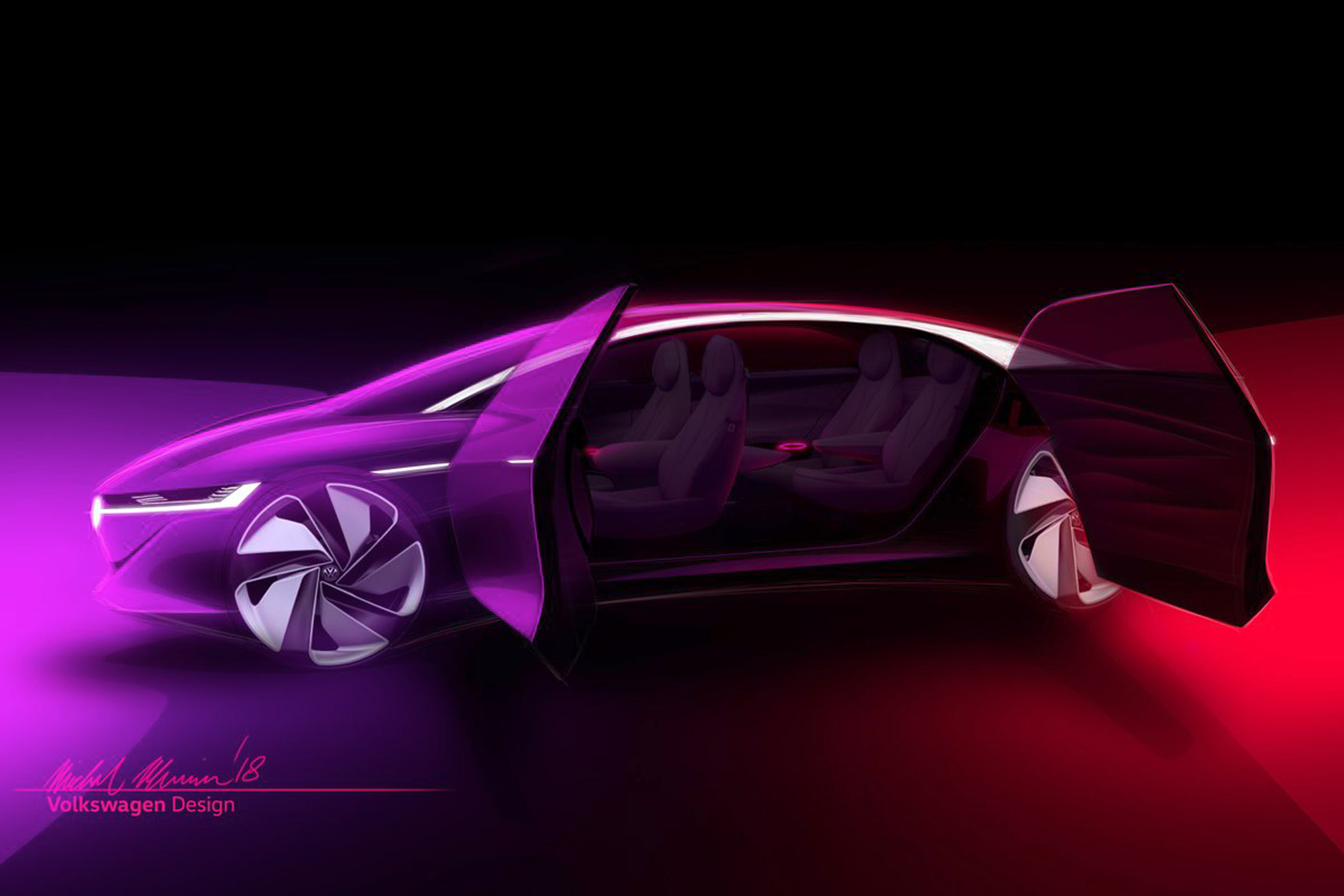 Volkswagen I.D. Vizzion concept teaser
