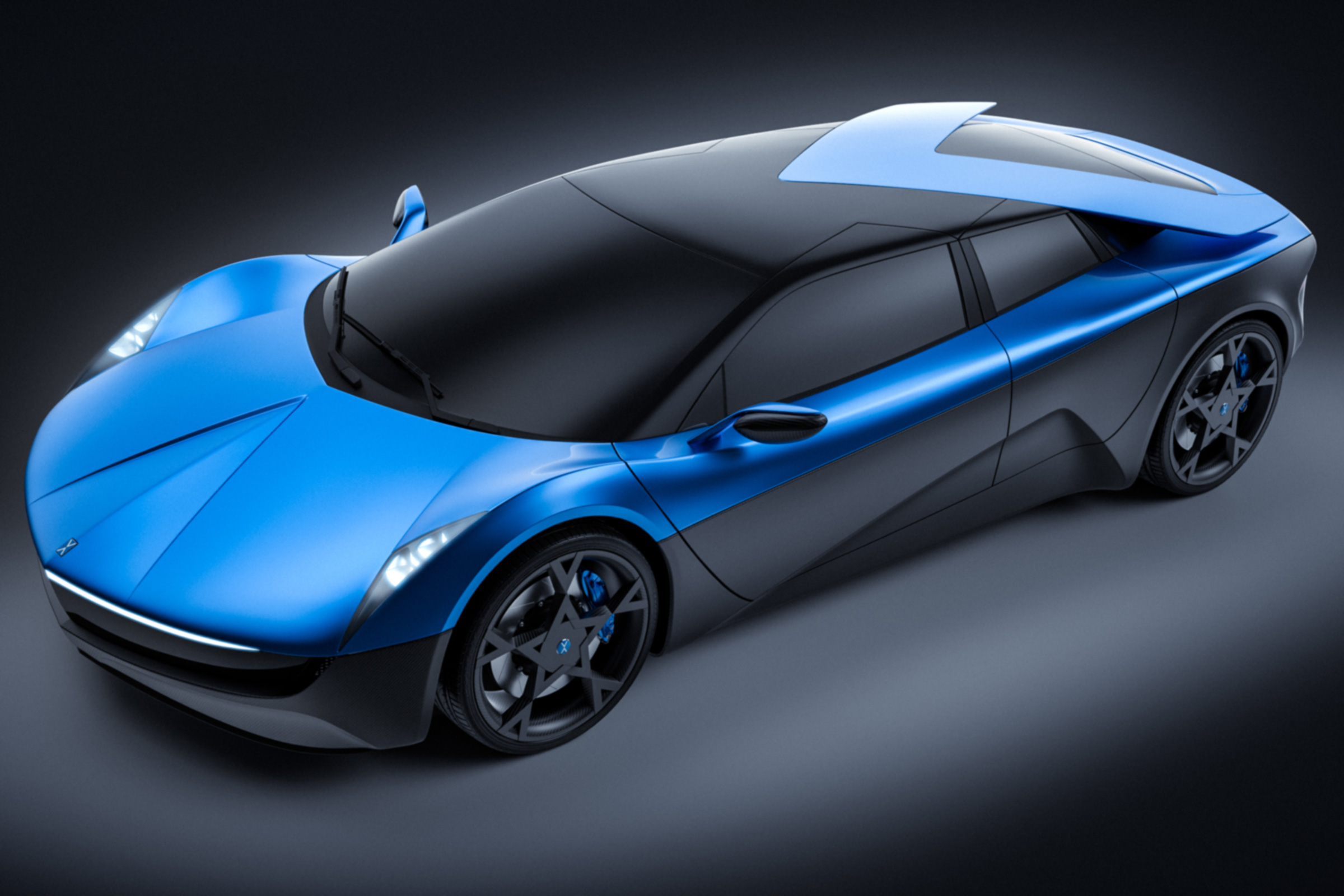 EV Elextra supercar front quarter