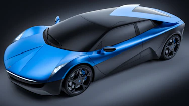 EV Elextra supercar front quarter