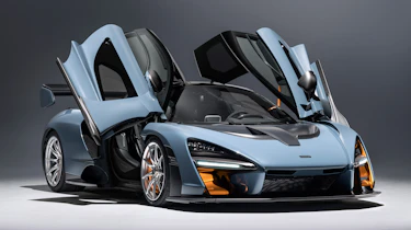 McLaren Senna - grey front/side doors open