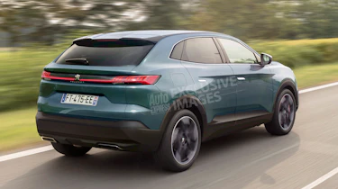 Peugeot coupe-SUV render - rear (watermarked)