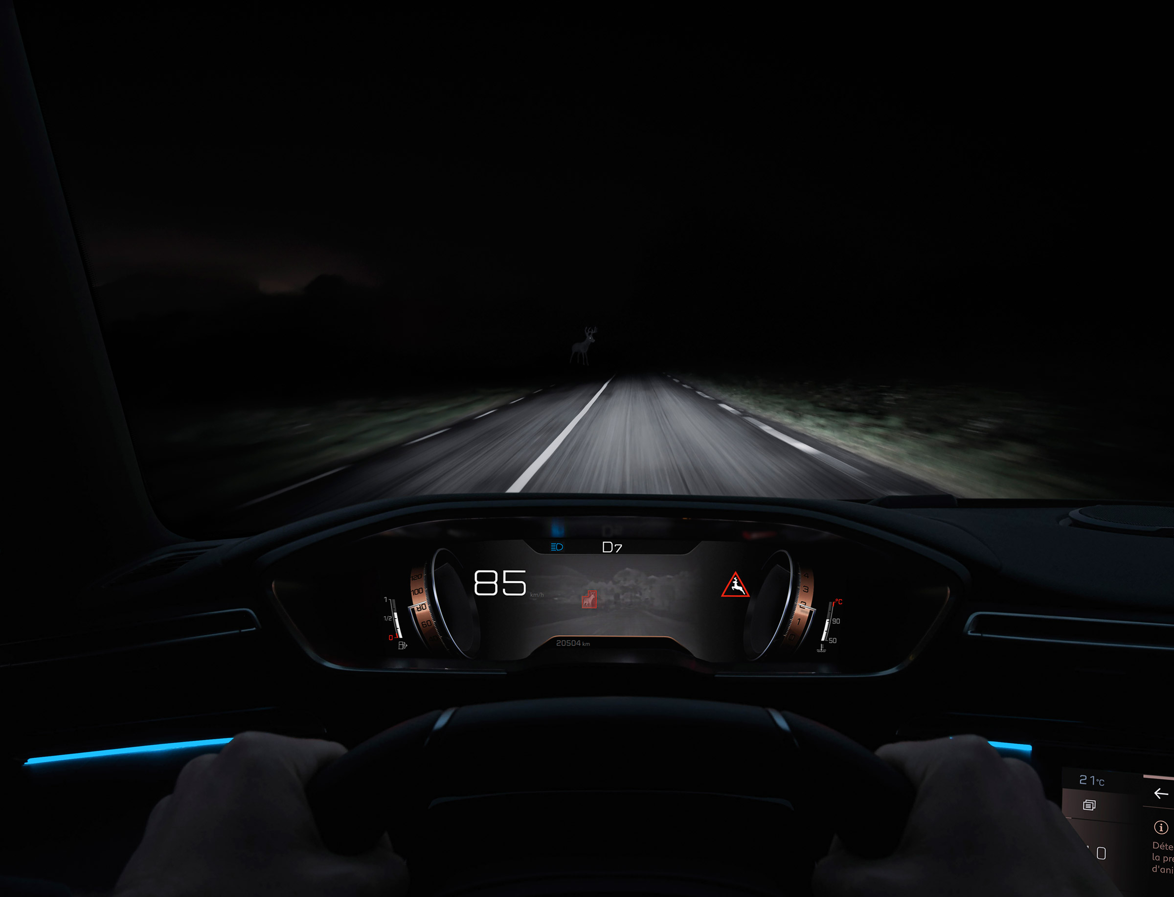 New Peugeot 508 - night vision