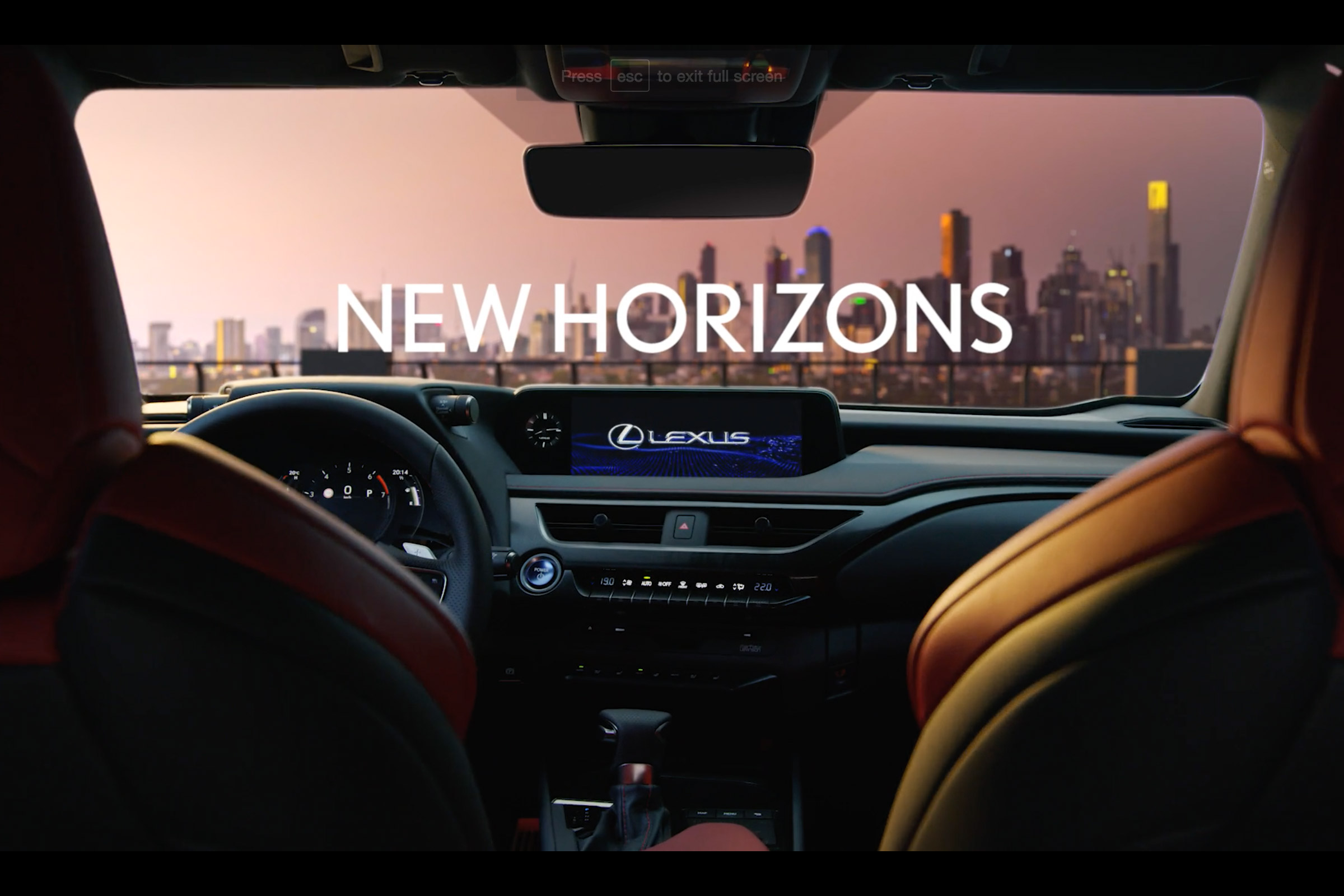 Lexus UX official interior