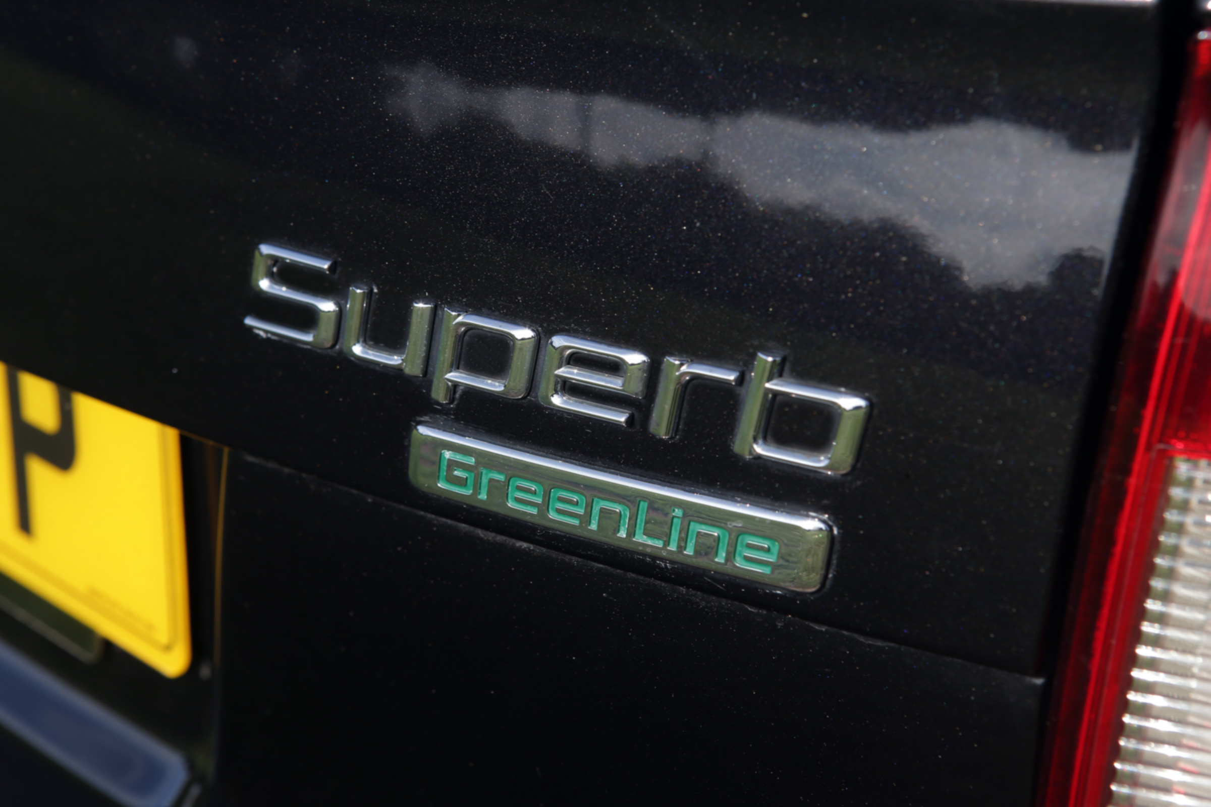 Used Skoda Superb boot badge