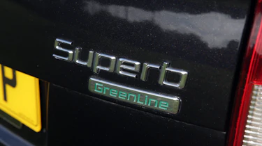 Used Skoda Superb boot badge
