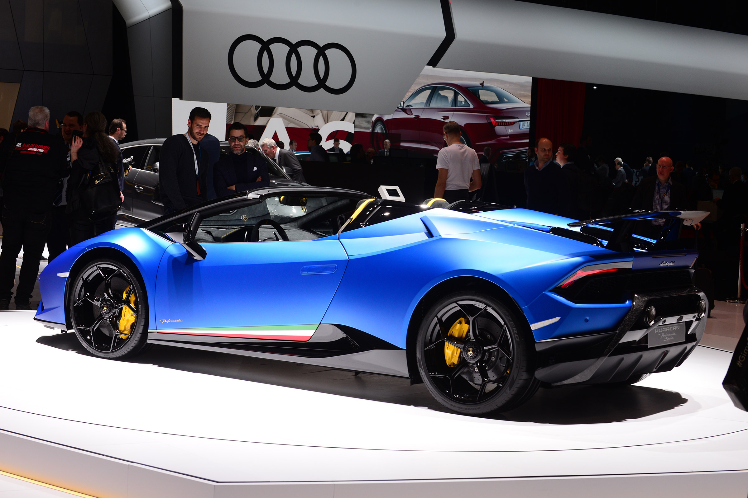 New Lamborghini Huracan Performante Spyder rear quarter