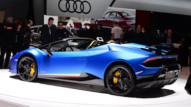 New Lamborghini Huracan Performante Spyder rear quarter
