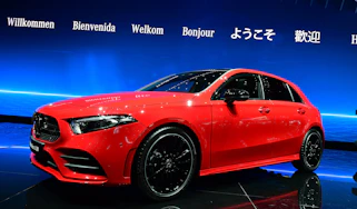New 2018 Mercedes A-Class red front