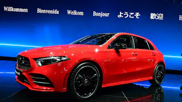 New 2018 Mercedes A-Class red front