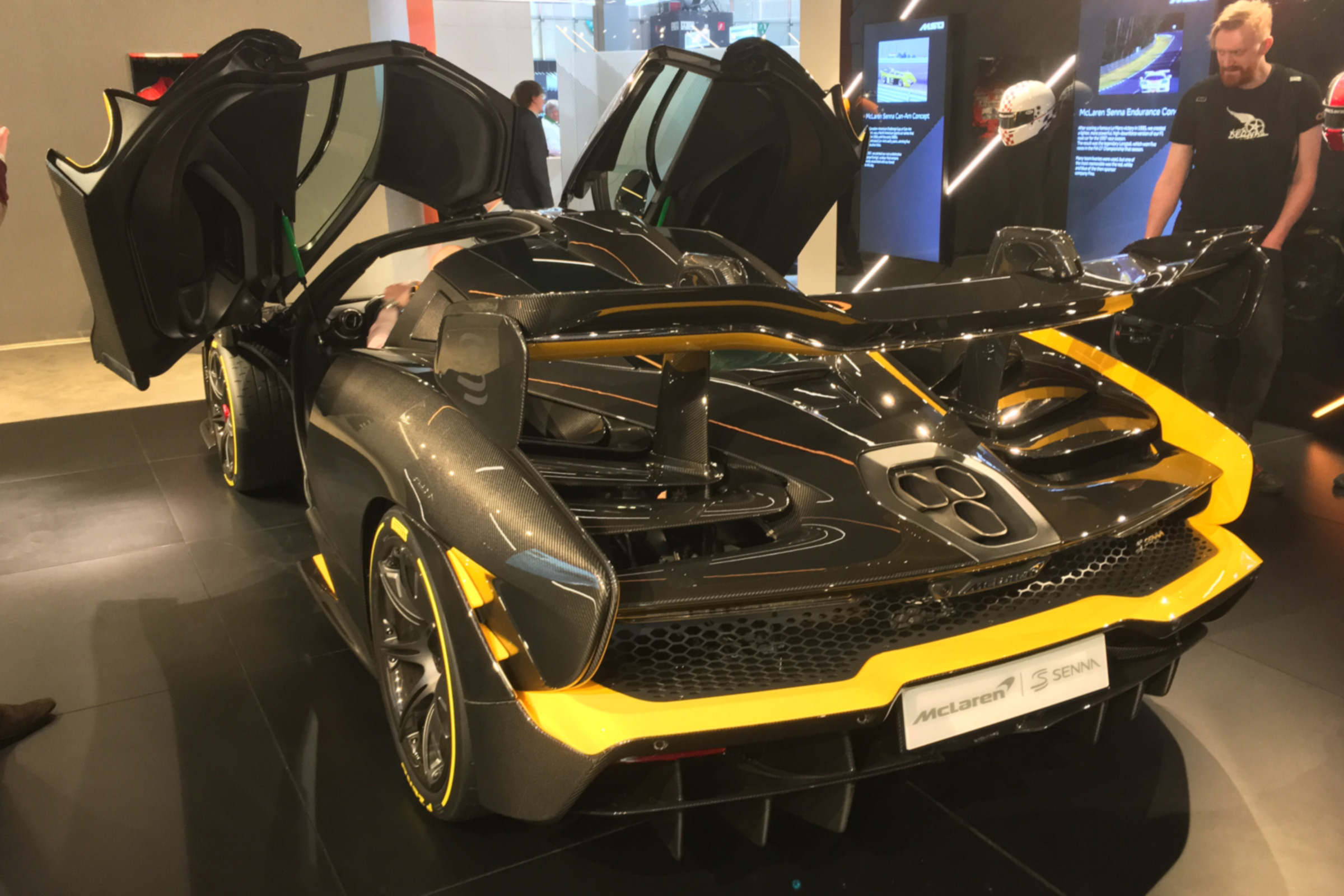 McLaren Senna Carbon Theme rear