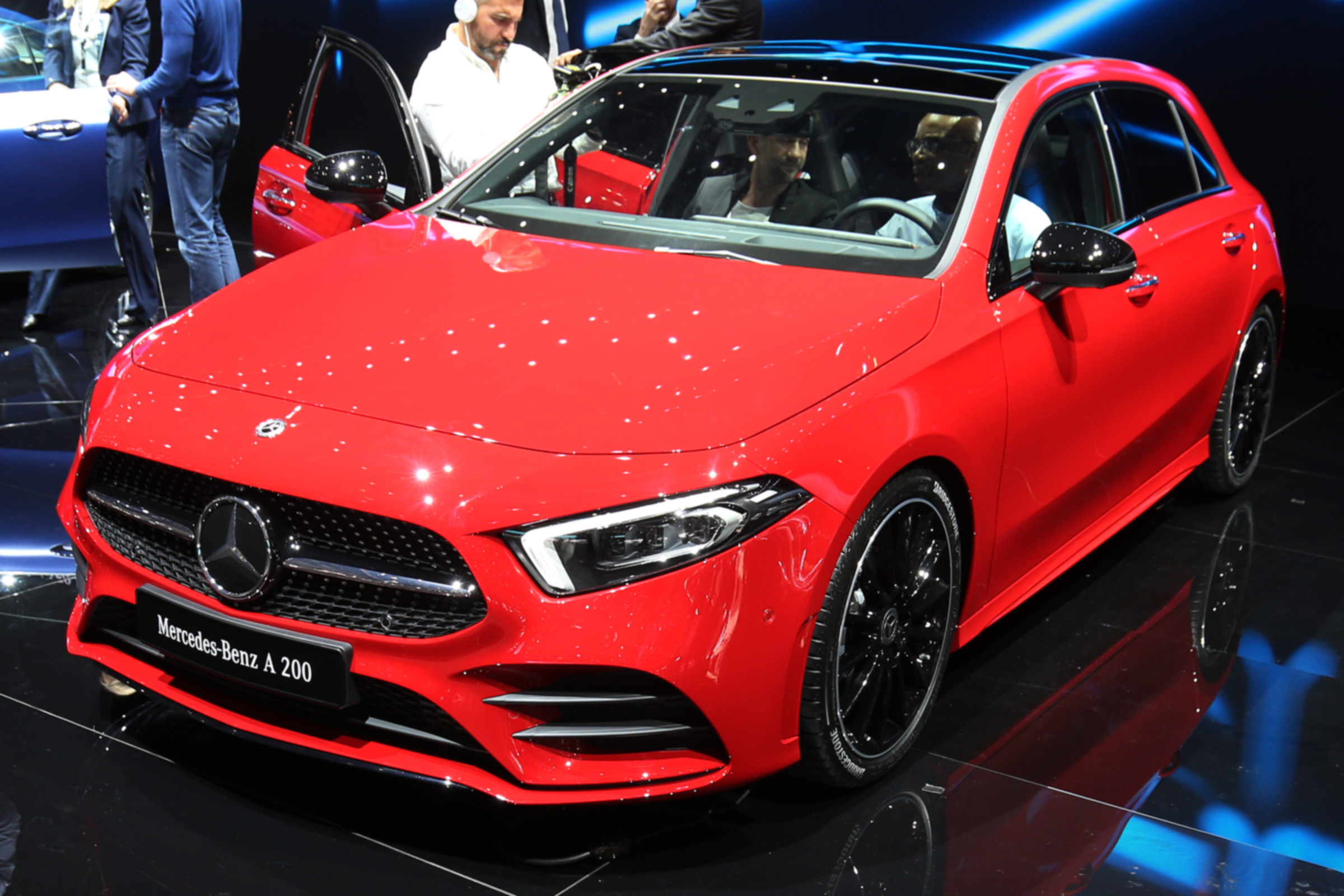 Mercedes A-Class red front quarter