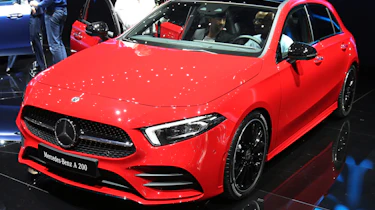 Mercedes A-Class red front quarter