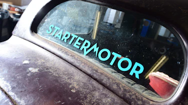 Starter motor classic car window