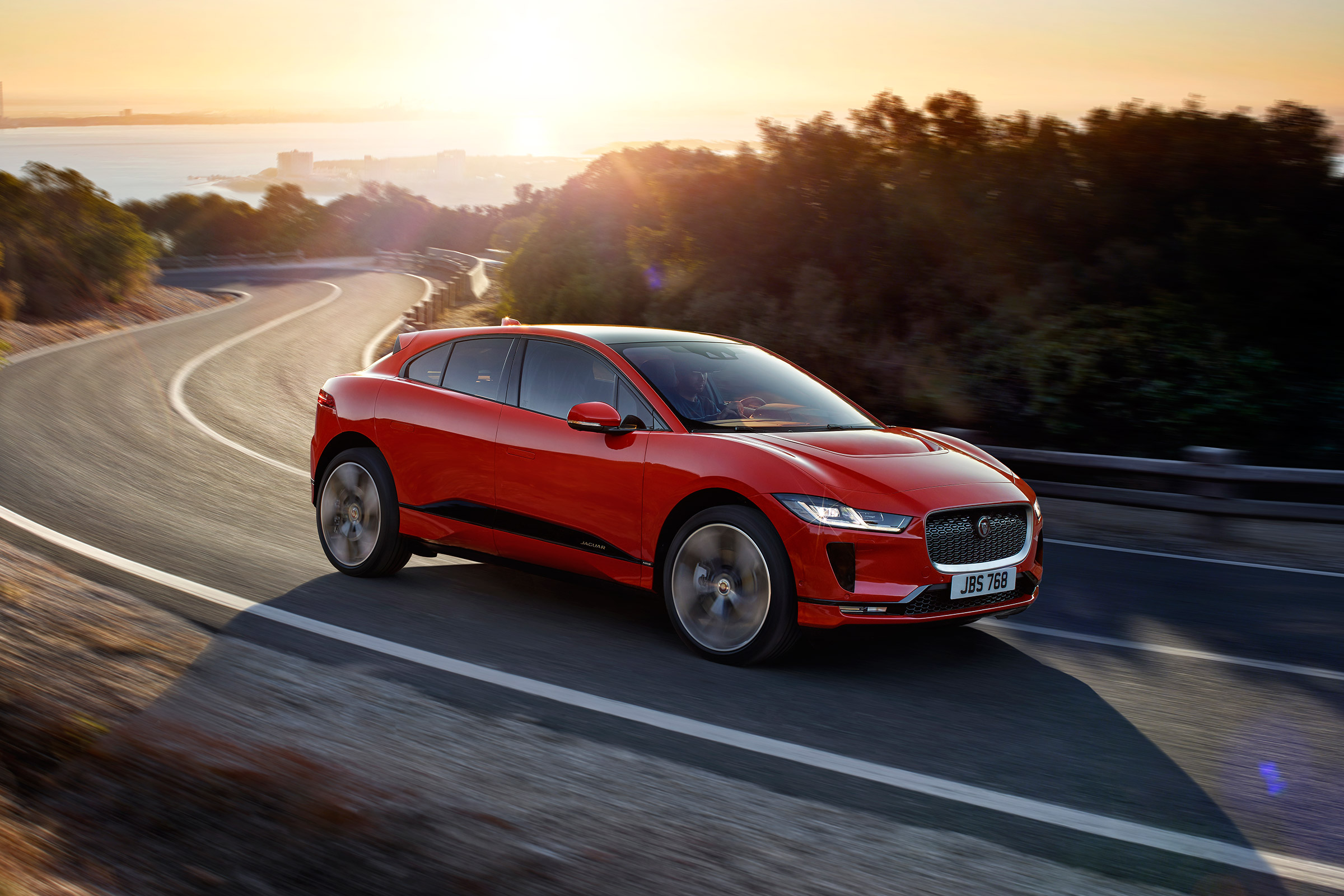Jaguar I-Pace - front red action