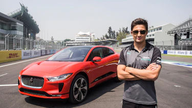 Jaguar I-Pace vs Tesla Model X P100D launch race driver