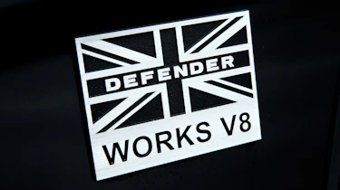 Land Rover Defender Works V8 - badge