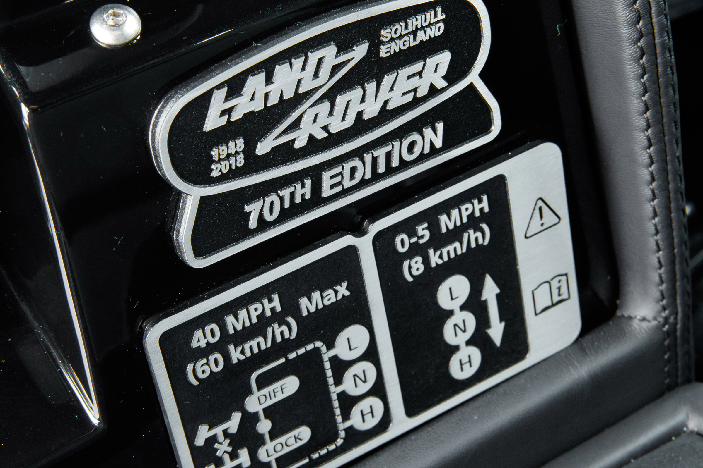 Land Rover Defender Works V8 - interior detail