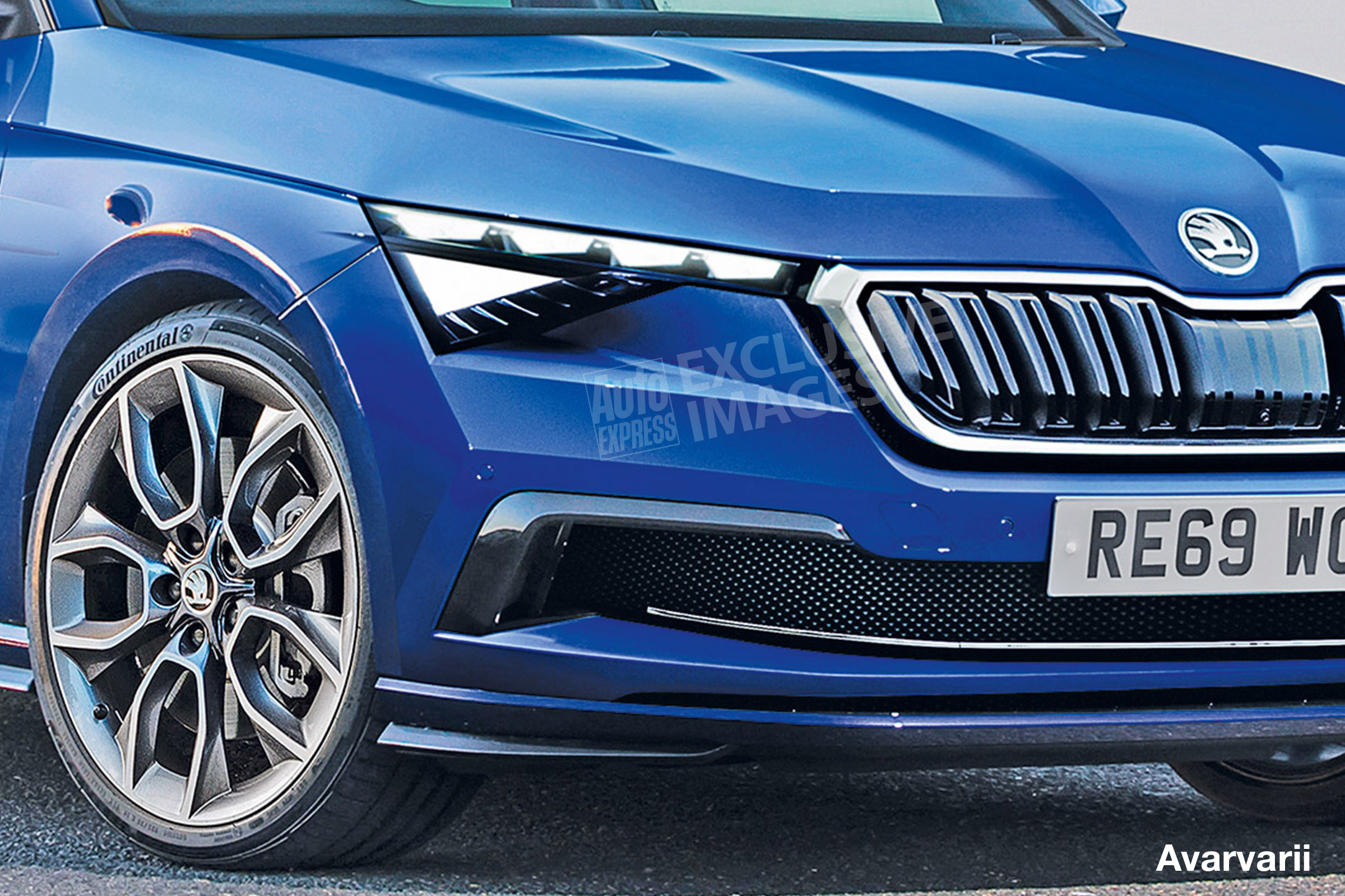 Skoda Rapid - front detail (watermarked)