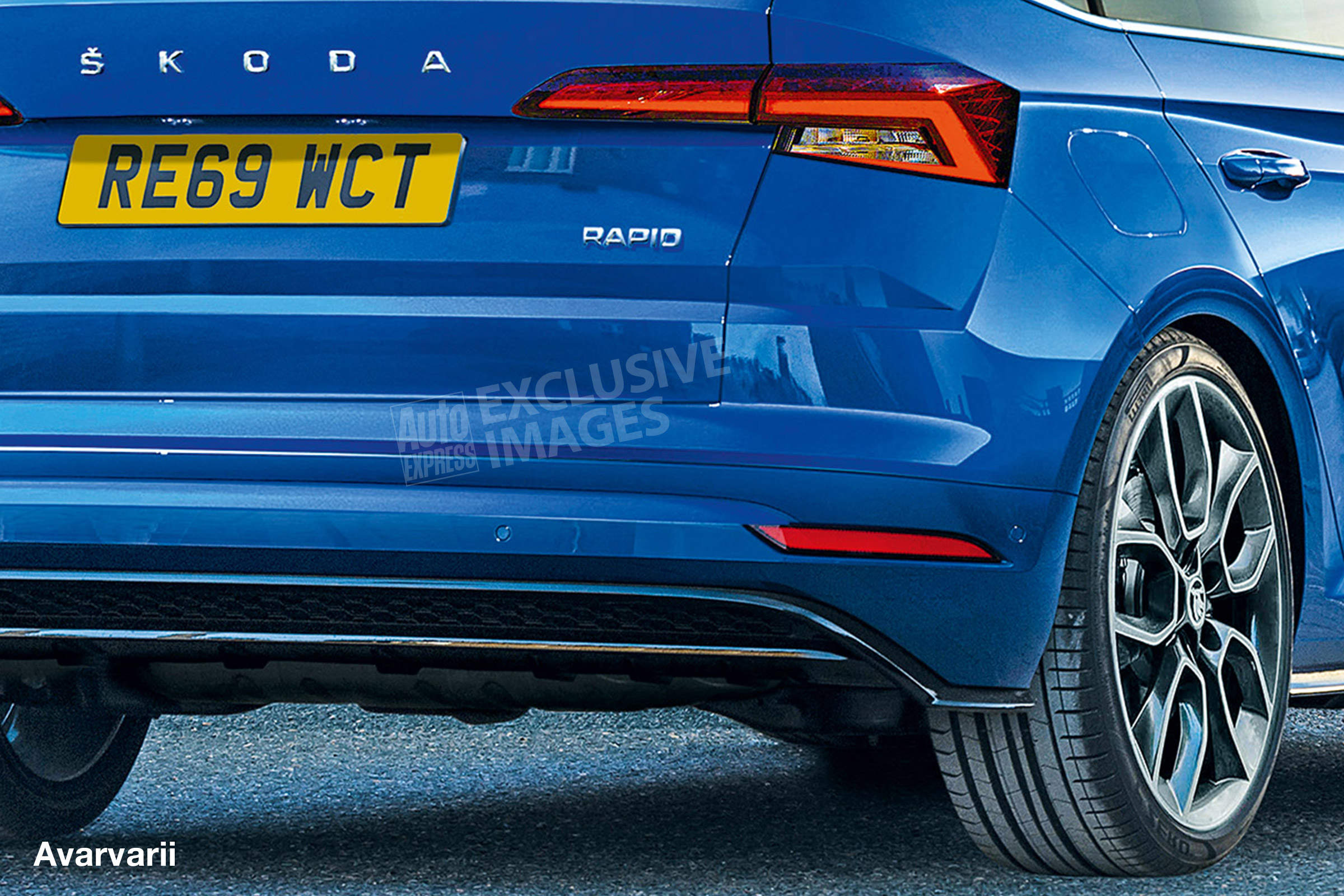 Skoda Rapid - rear detail (watermarked)