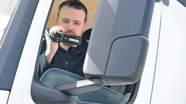 Police lorry unmarked recording