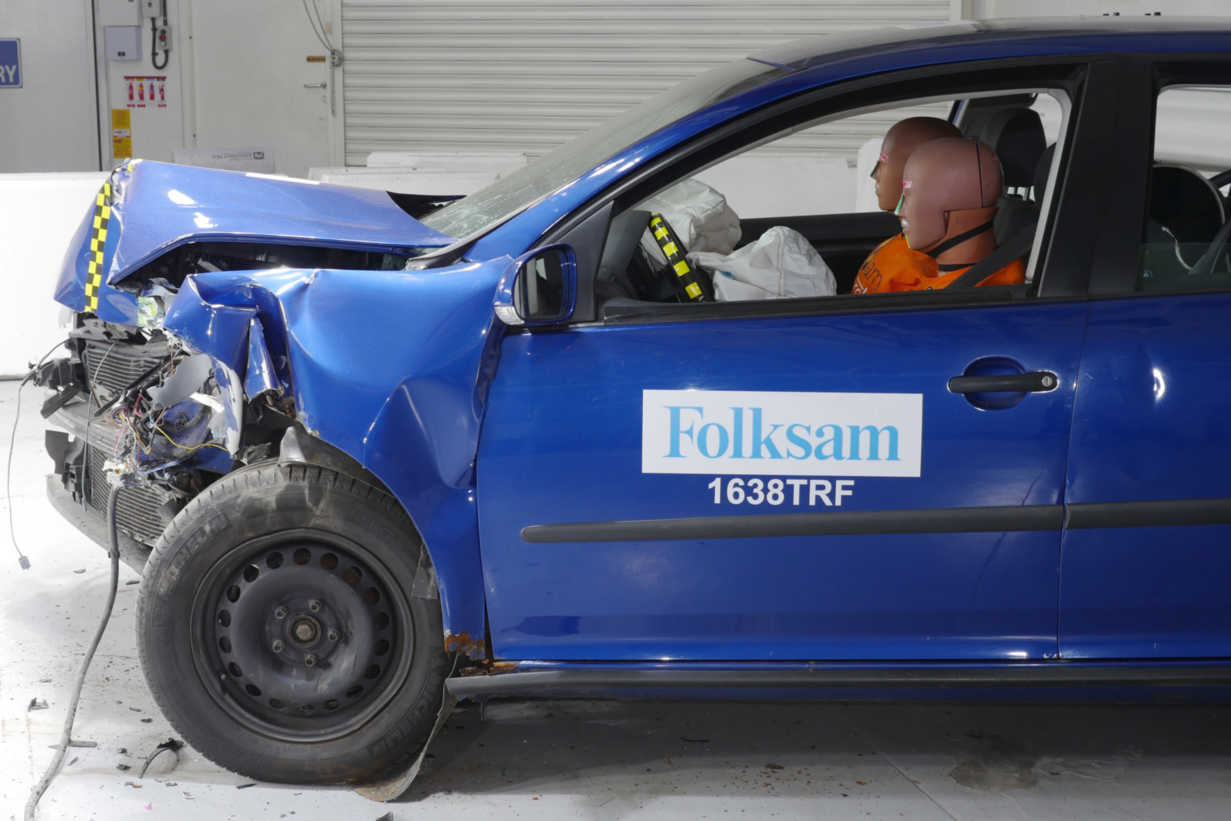 Rusty NCAP-style test front quarter
