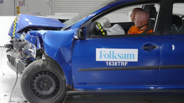 Rusty NCAP-style test front quarter