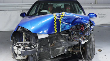 Rusty NCAP-style test crunched bonnet