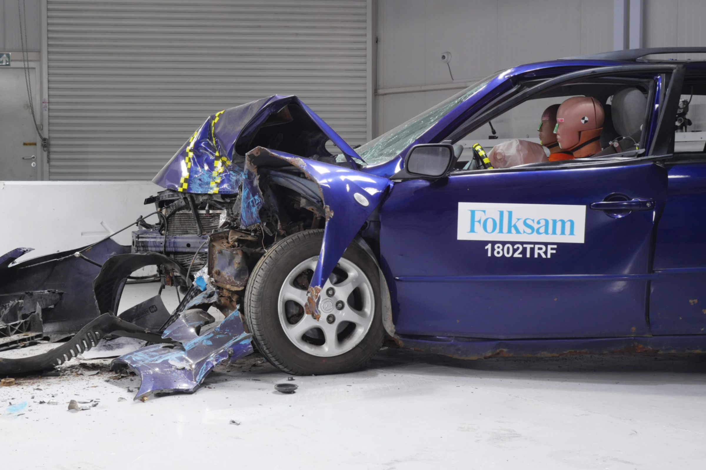 Rusty NCAP-style test front quarter