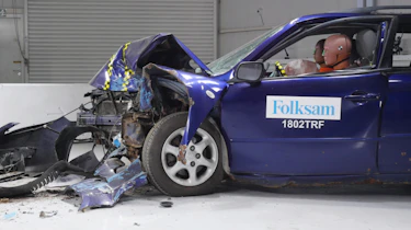 Rusty NCAP-style test front quarter