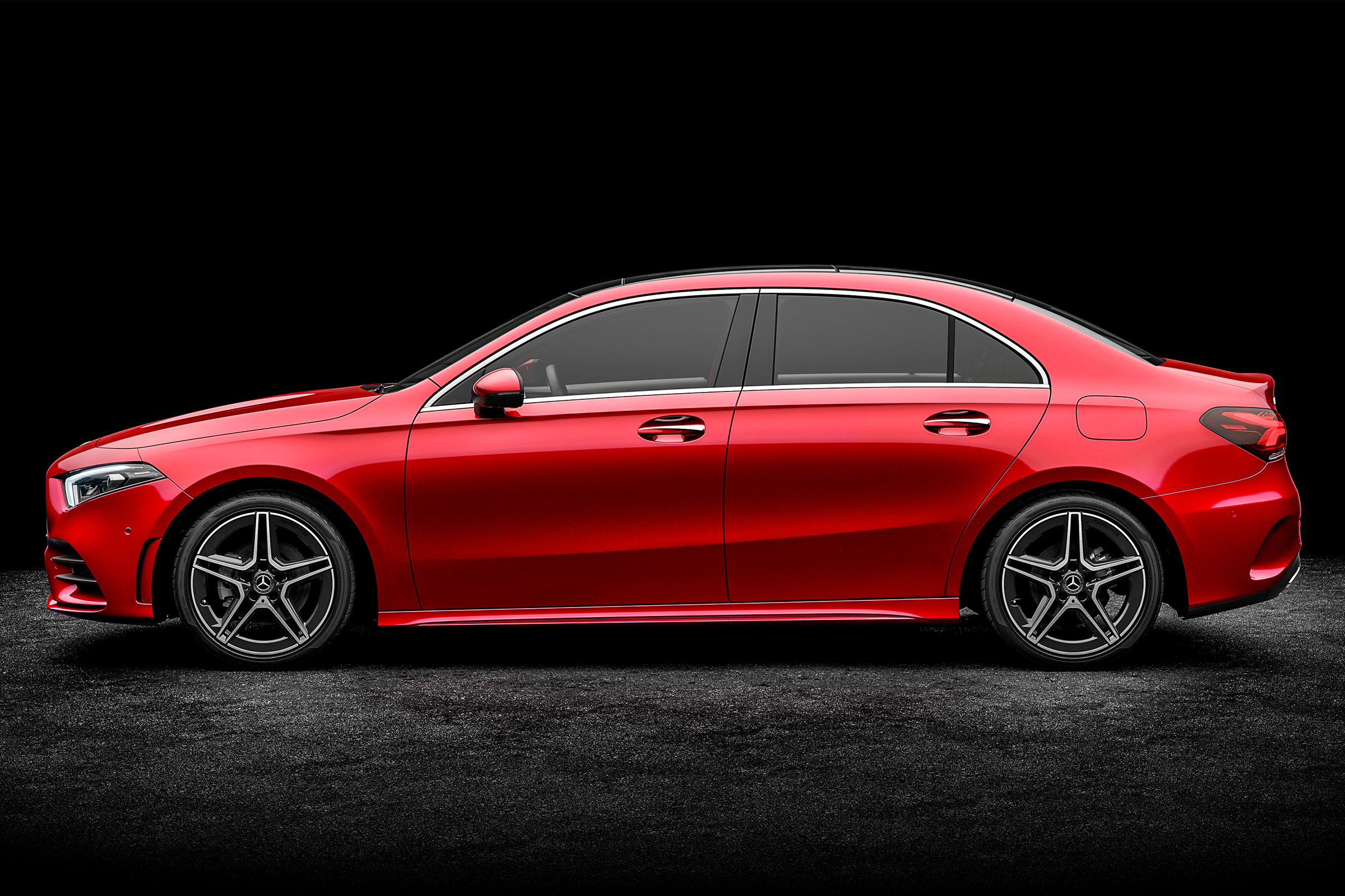 Mercedes A-Class saloon - red side