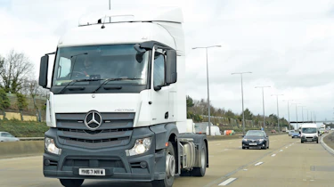 Police lorry front