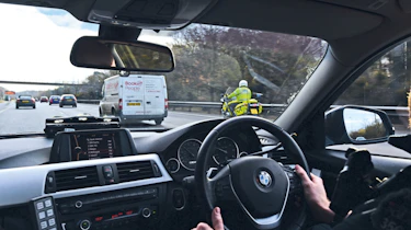 Police car interior