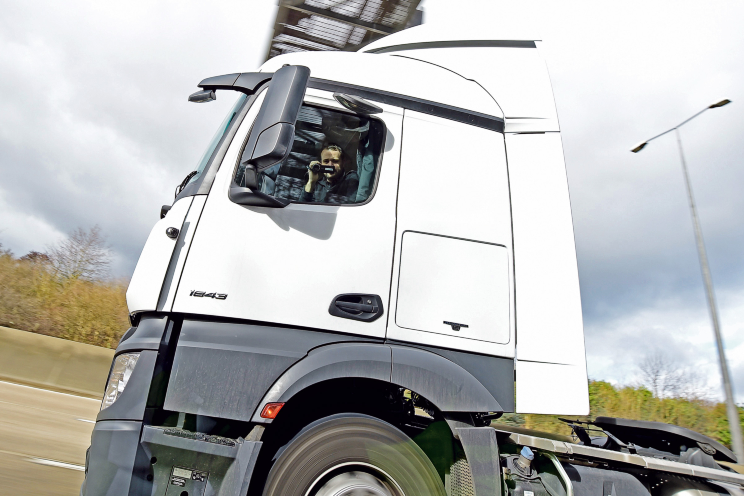 Unmarked police lorry