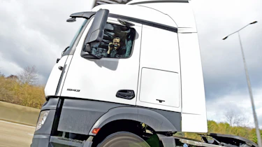 Unmarked police lorry