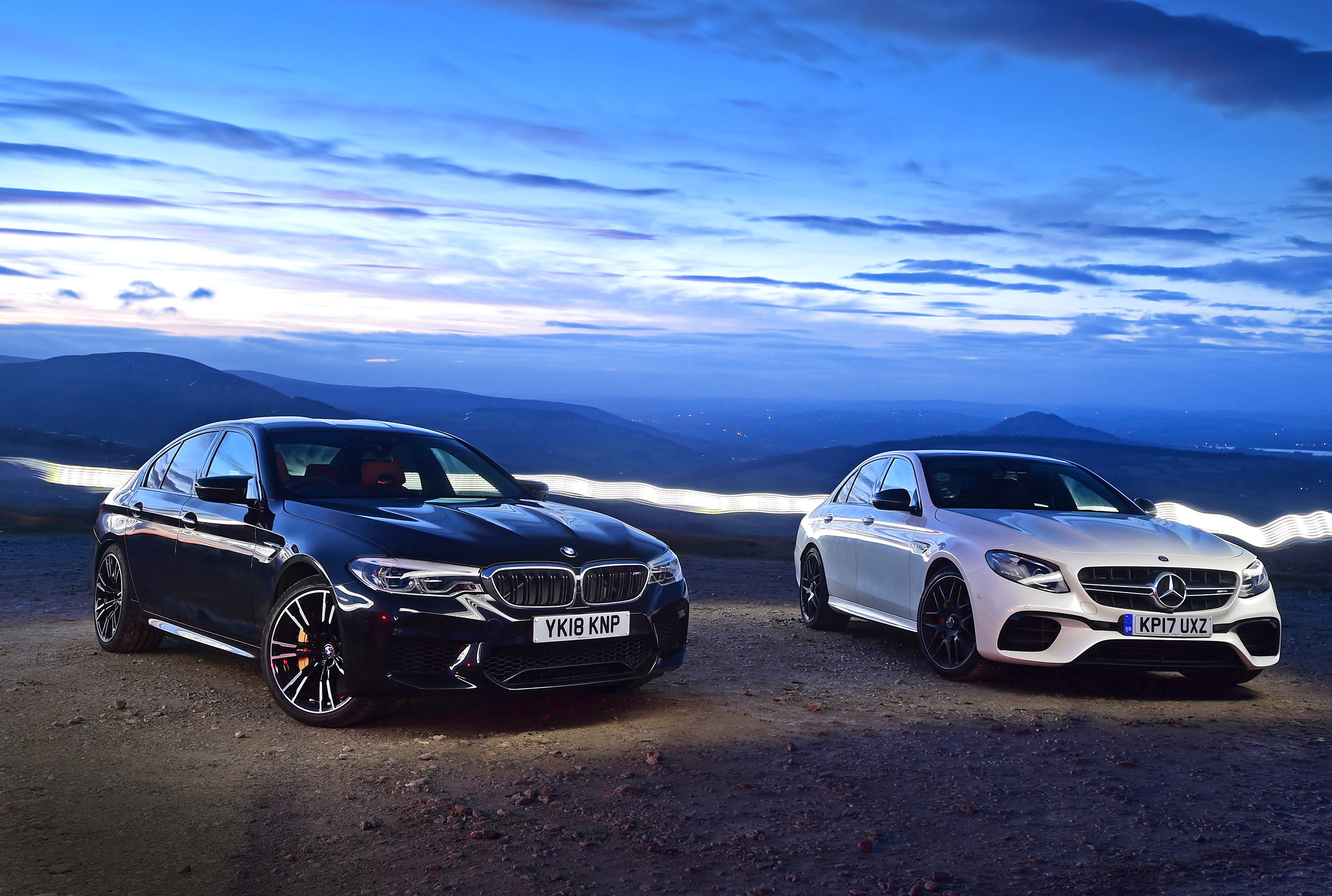 BMW M5 vs Mercedes-AMG E 63 S - static