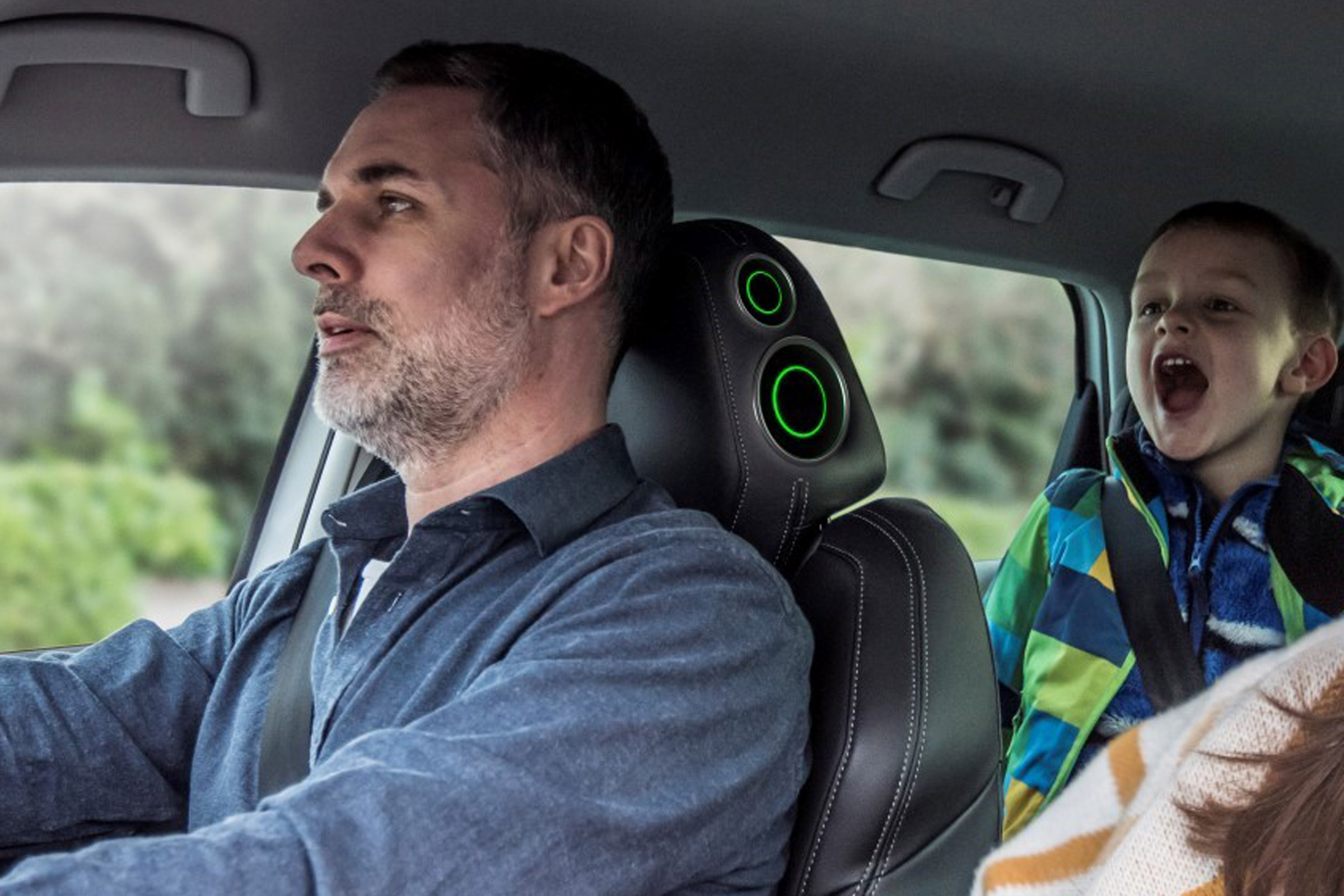 Skoda april fool headrest