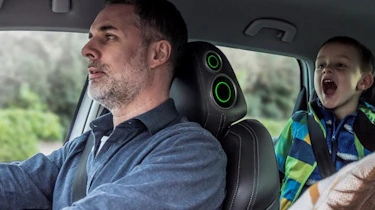 Skoda april fool headrest