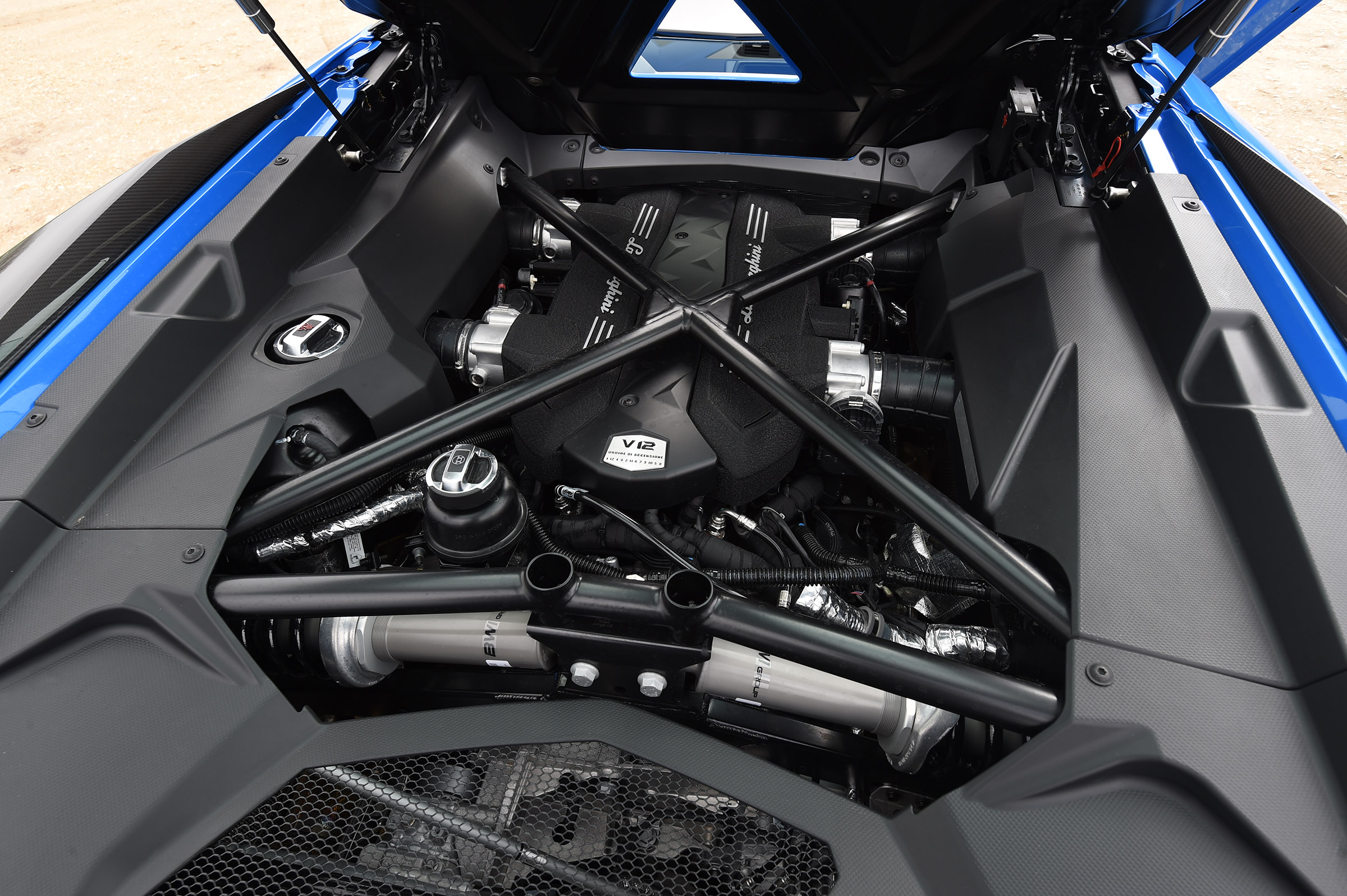 Lamborghini Aventador S Roadster - engine