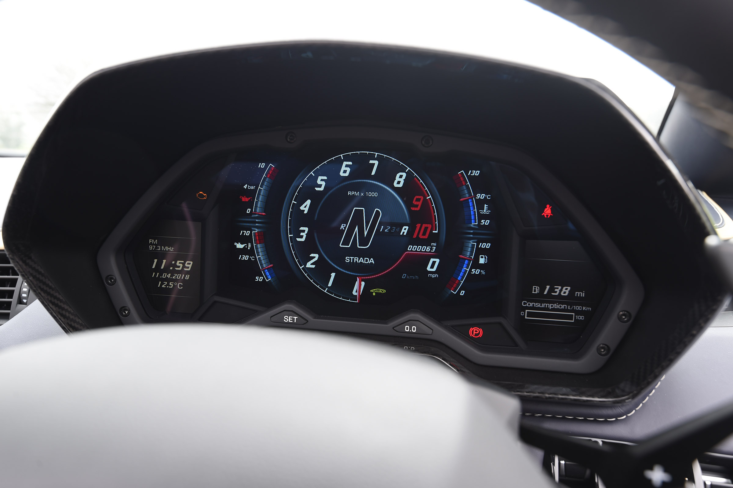 Lamborghini Aventador S Roadster - dials