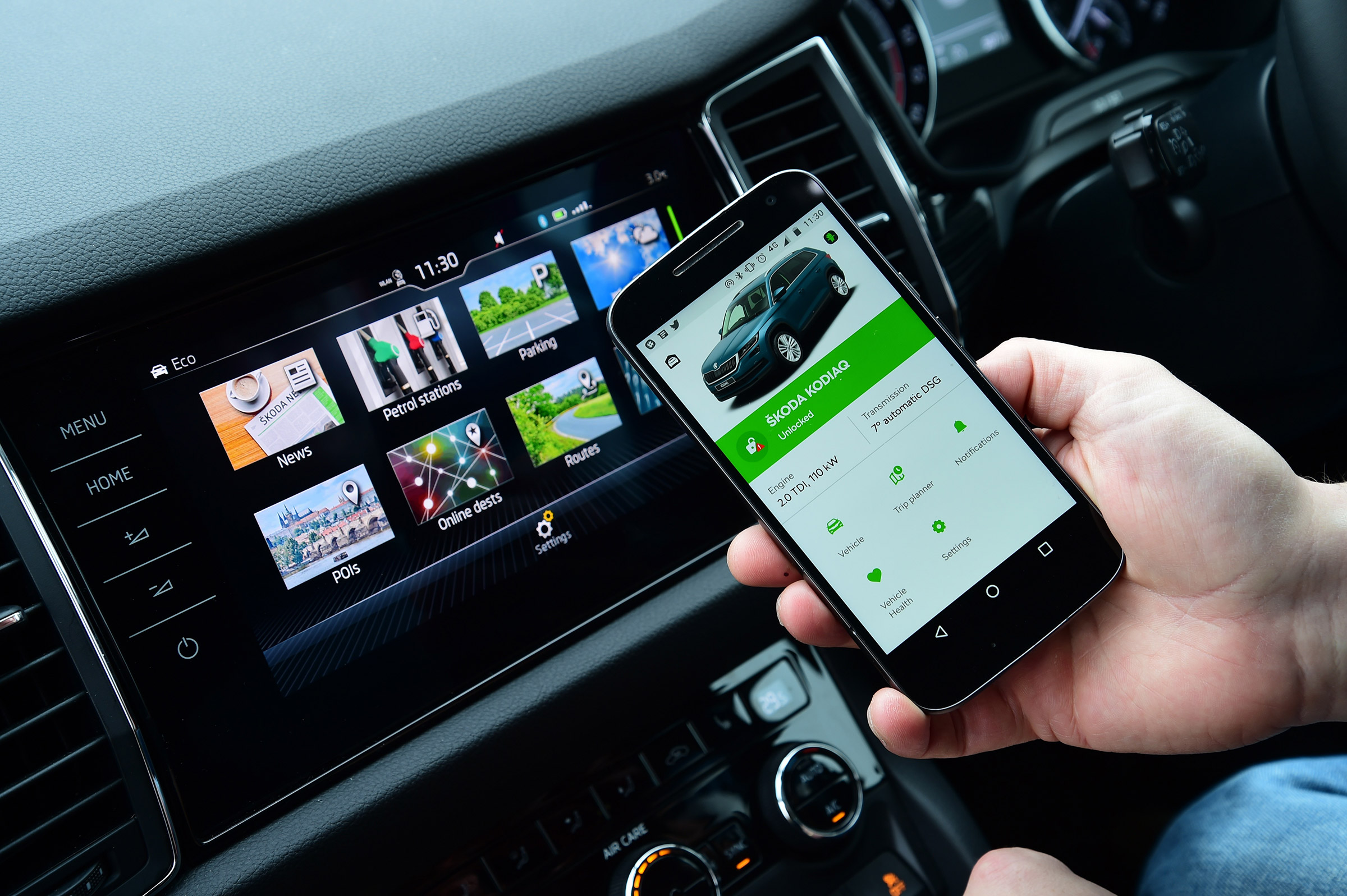Skoda Kodiaq long termer - second report phone