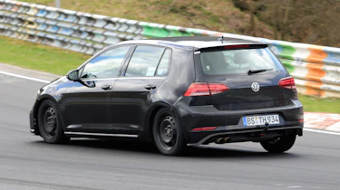 VW Golf Mk8 spies - track rear 3/4