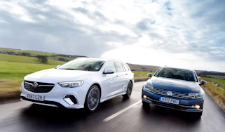 Vauxhall Insignia Sports Tourer GSi vs Volkswagen Passat Estate - header