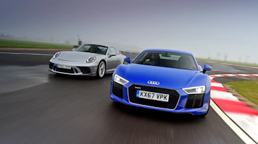 Audi R8 RWS vs Porsche 911 GT3 - head-to-head