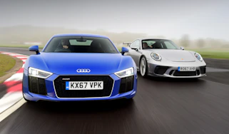 Audi R8 RWS vs Porsche 911 GT3 - header