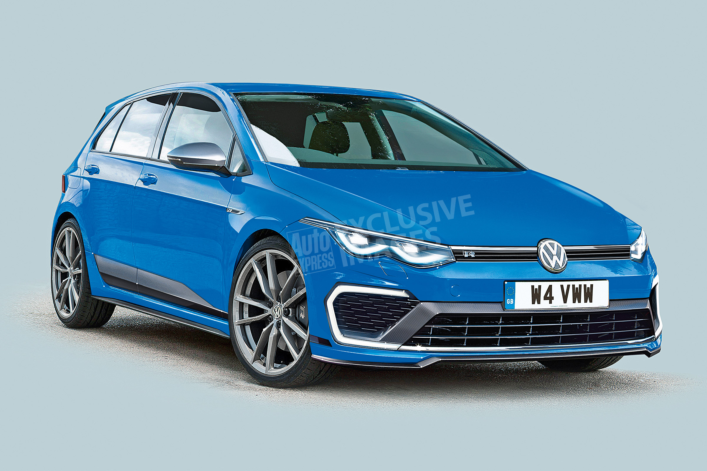 New Volkswagen Golf R - front (watermarked)