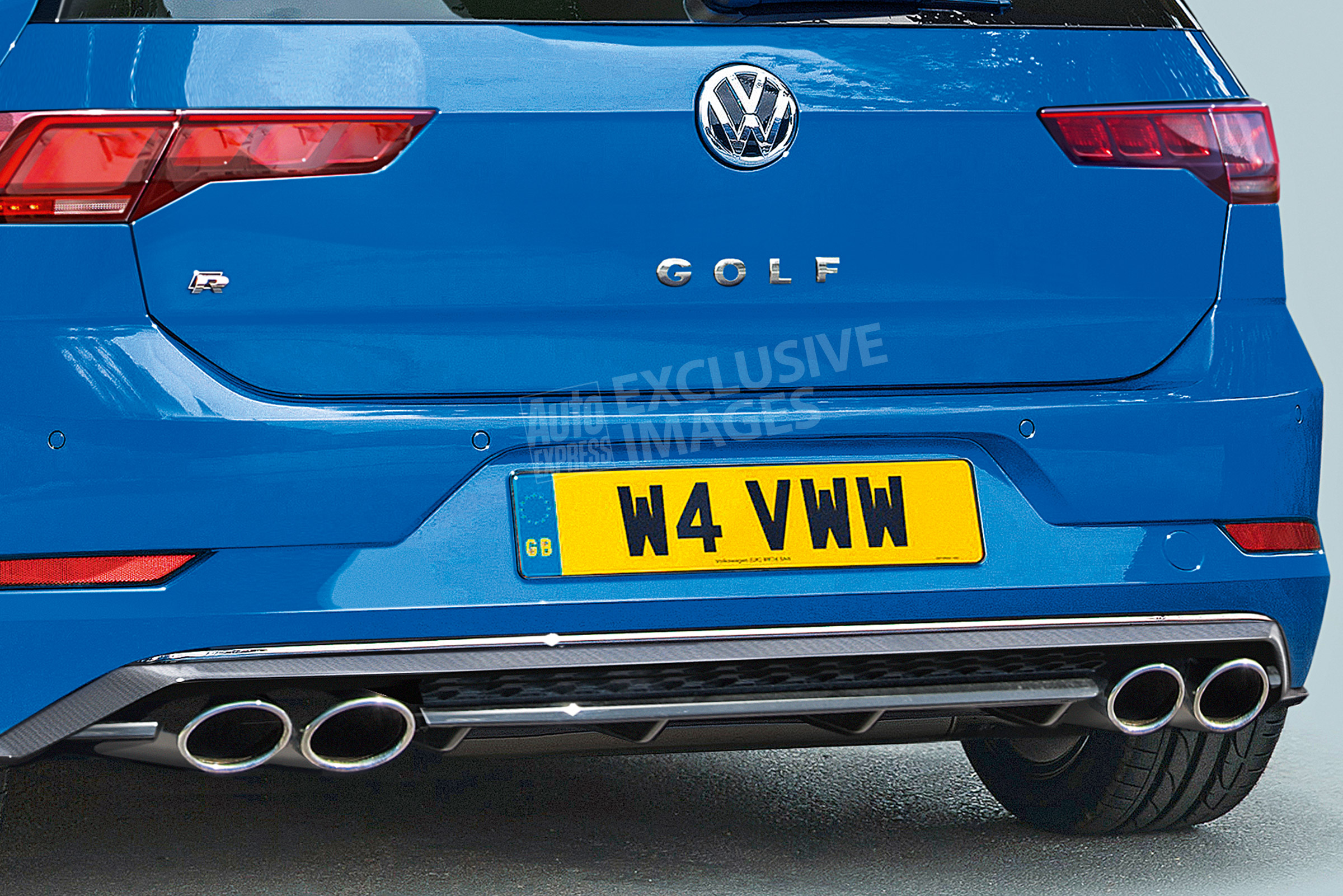 New Volkswagen Golf R - rear detail (watermarked)