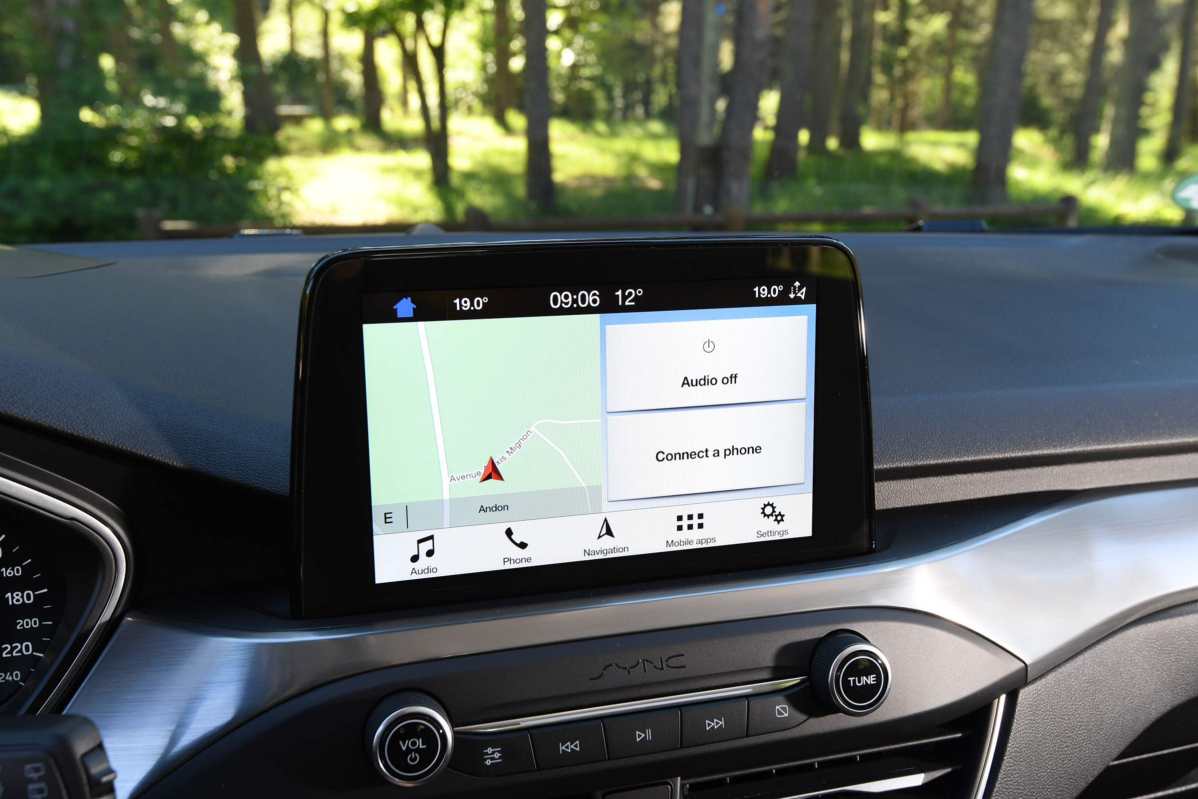 Ford Focus diesel Titanium - infotainment