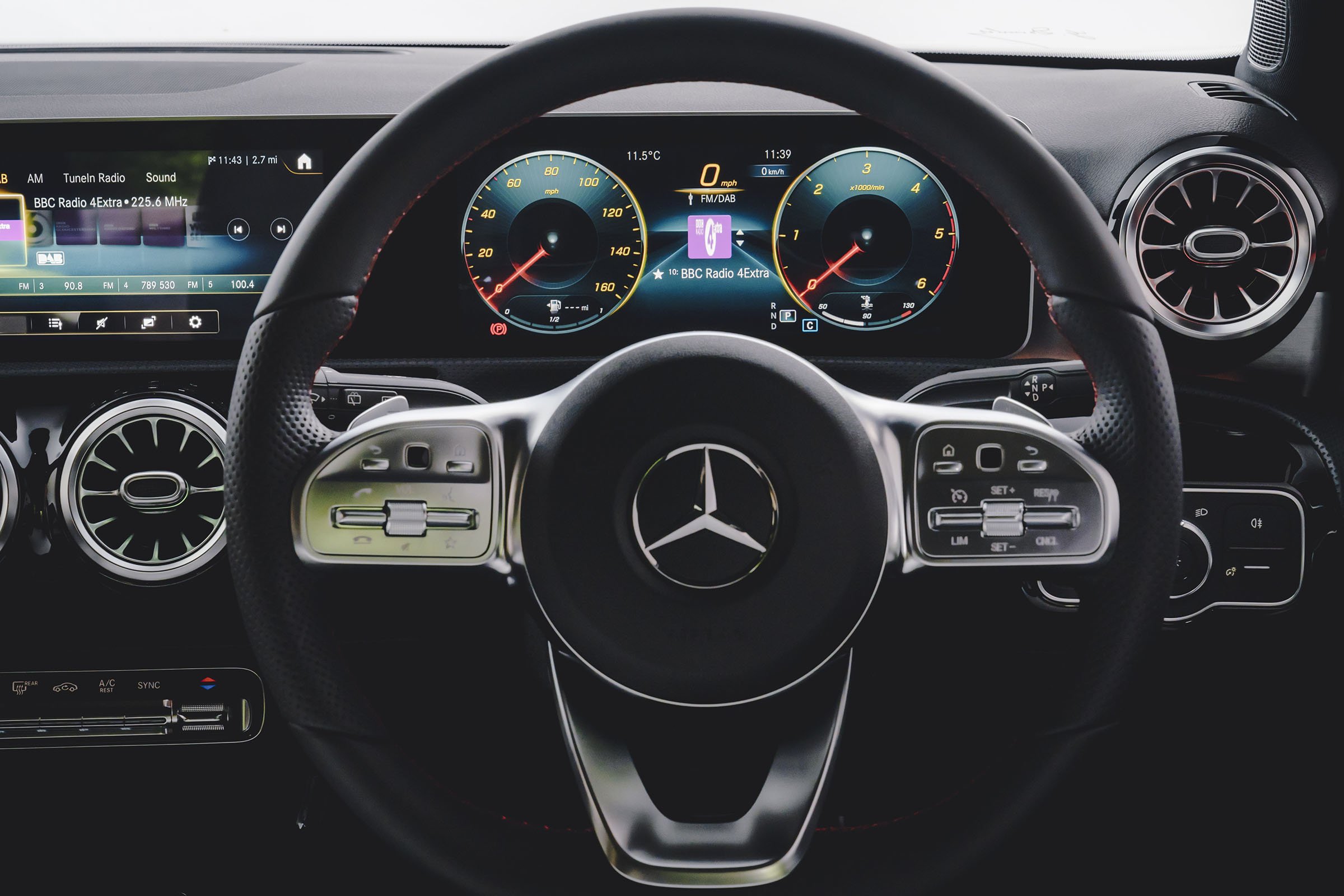 Mercedes A Class steering wheel