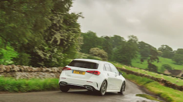 Mercedes A-Class driving rear