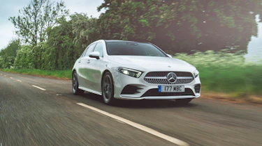 Mercedes A 180 d AMG Line tracking front